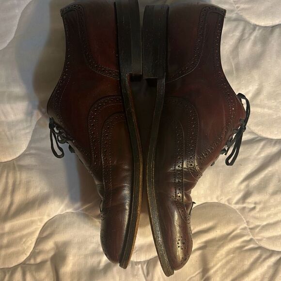 Austin Reed of Regent Street Size 11 M Brown Leather Dress Shoes - Picture 2 of 10